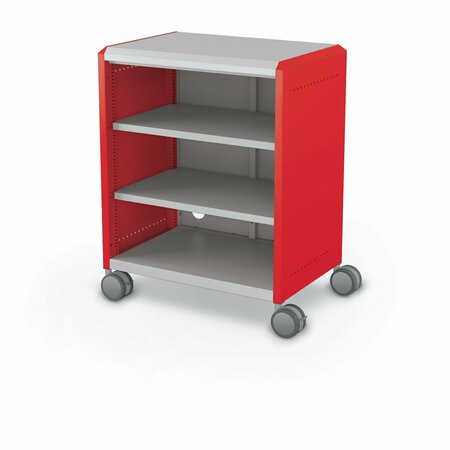 MOORECO Compass Cabinet Midi H2 With Shelves Red 36.1in H x 28.4in W x 19.2in D B2A1C1D1X0